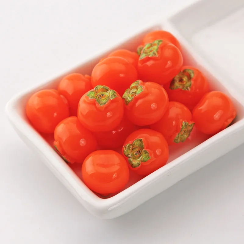 5pcs Mini Resin Charms Simulation Small Fruit 3D Miniature Fake Food Kawaii Accessories DIY Decoration Keychain Pendant Crafts