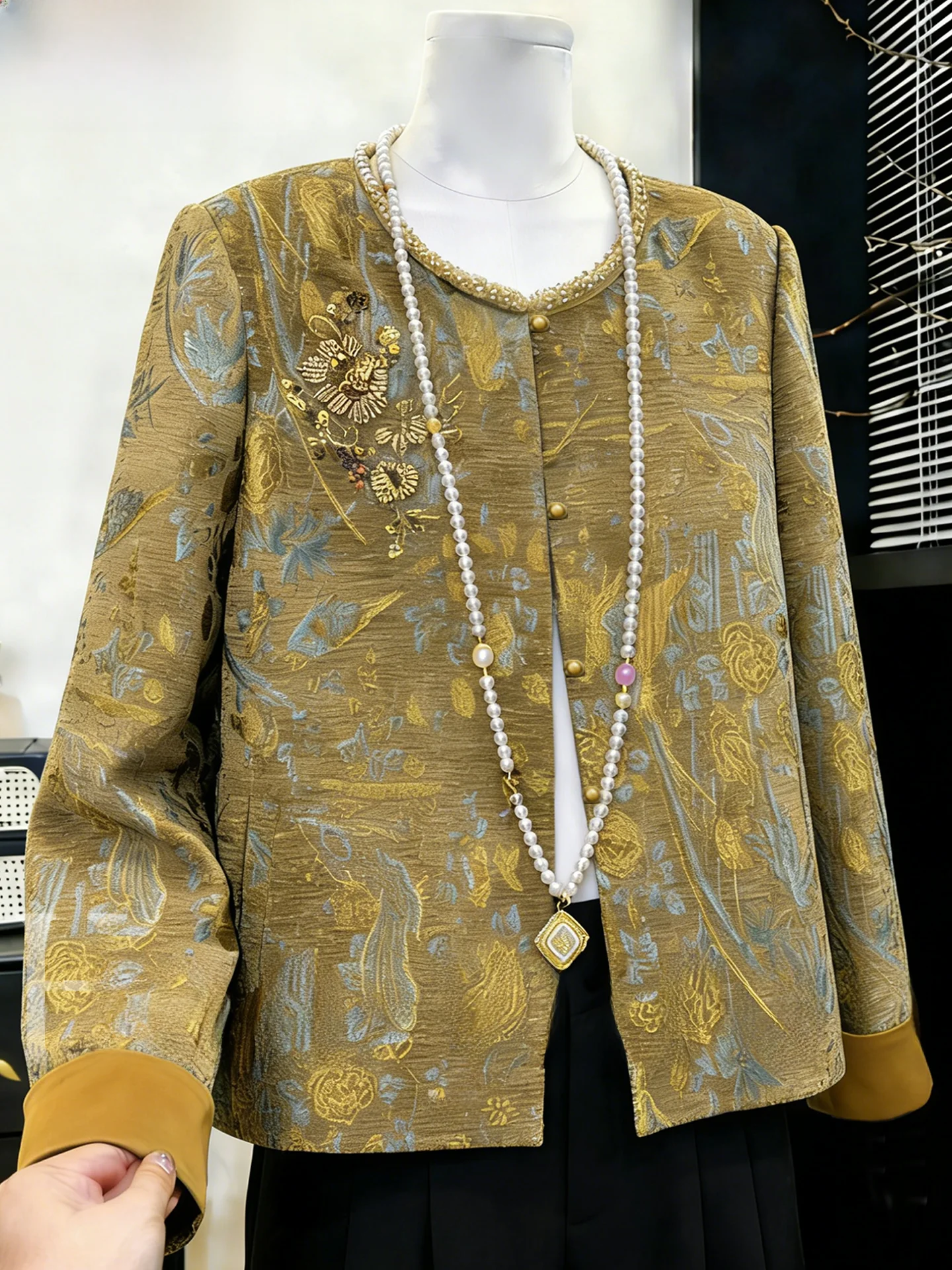 

Spring Faion Outerwear New Chinese Sle National Trend Open Cardigan 2026 New Model Middle-Aged And ly Spring Tang Co...