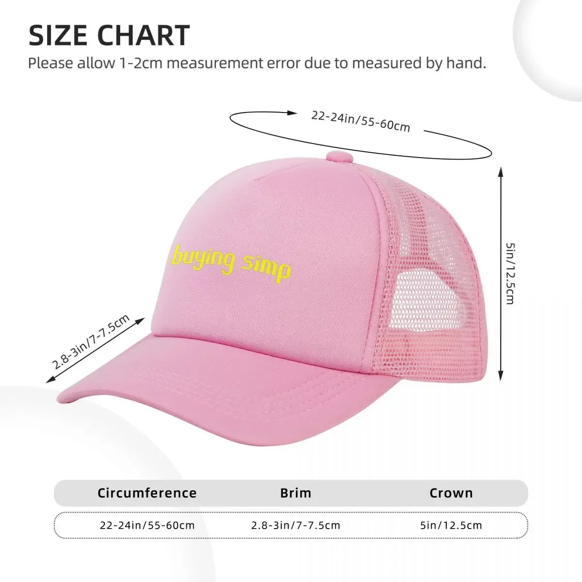 Runescape Buying Simp Mesh Baseball Caps Snapback Fashion Baseball Hats Breathable Casual Casquette Outdoor Unisex