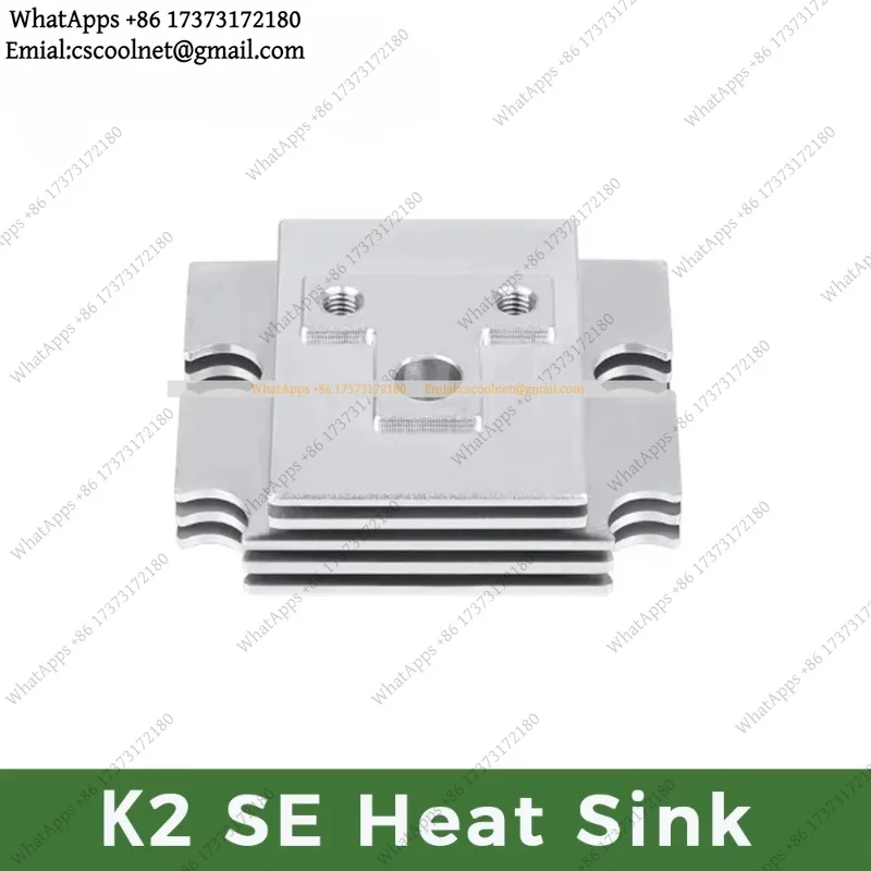 JS02 Aluminum Heat Sink Cooling Block for Creality K2 SE 3D Printer Hotend