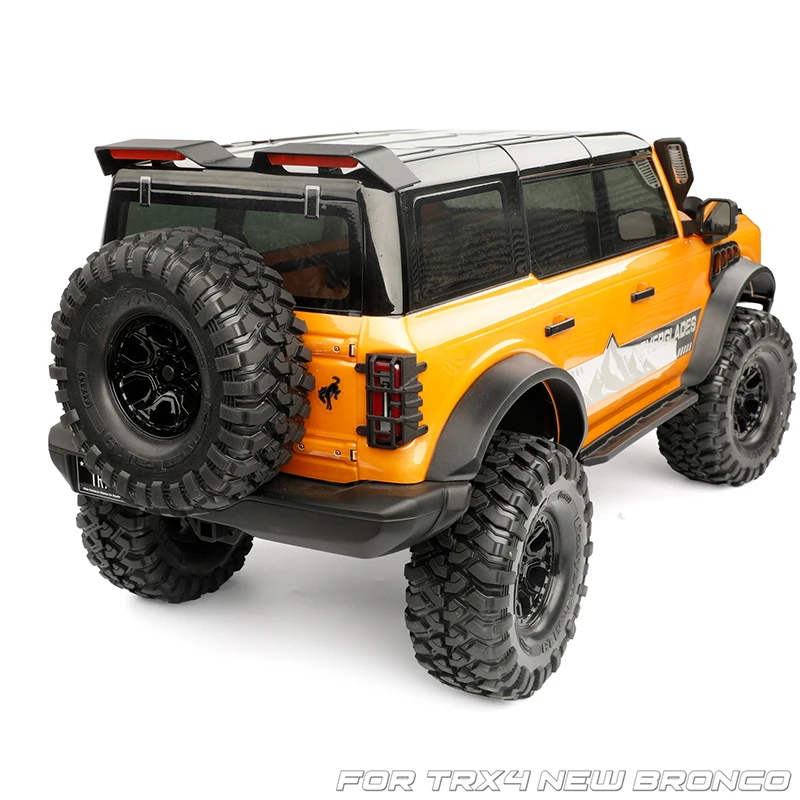 윈드 윙 개조 루프 스포일러 LED 라이트 테일라이트 커버 보호 커버 1/10 RC 크롤러 카 TRX4 뉴 브론코 DIY