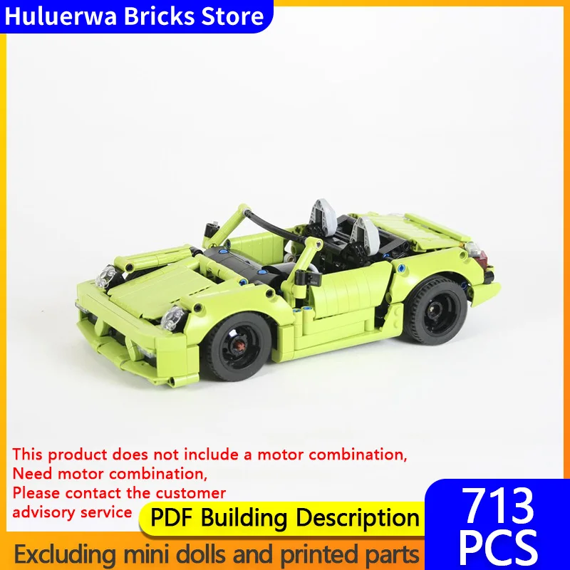 

Speed Racing Car Model MOC Building Bricks Boxster Convertible Sports Car Modular Technology Gifts Holiday Assemble Children Toy