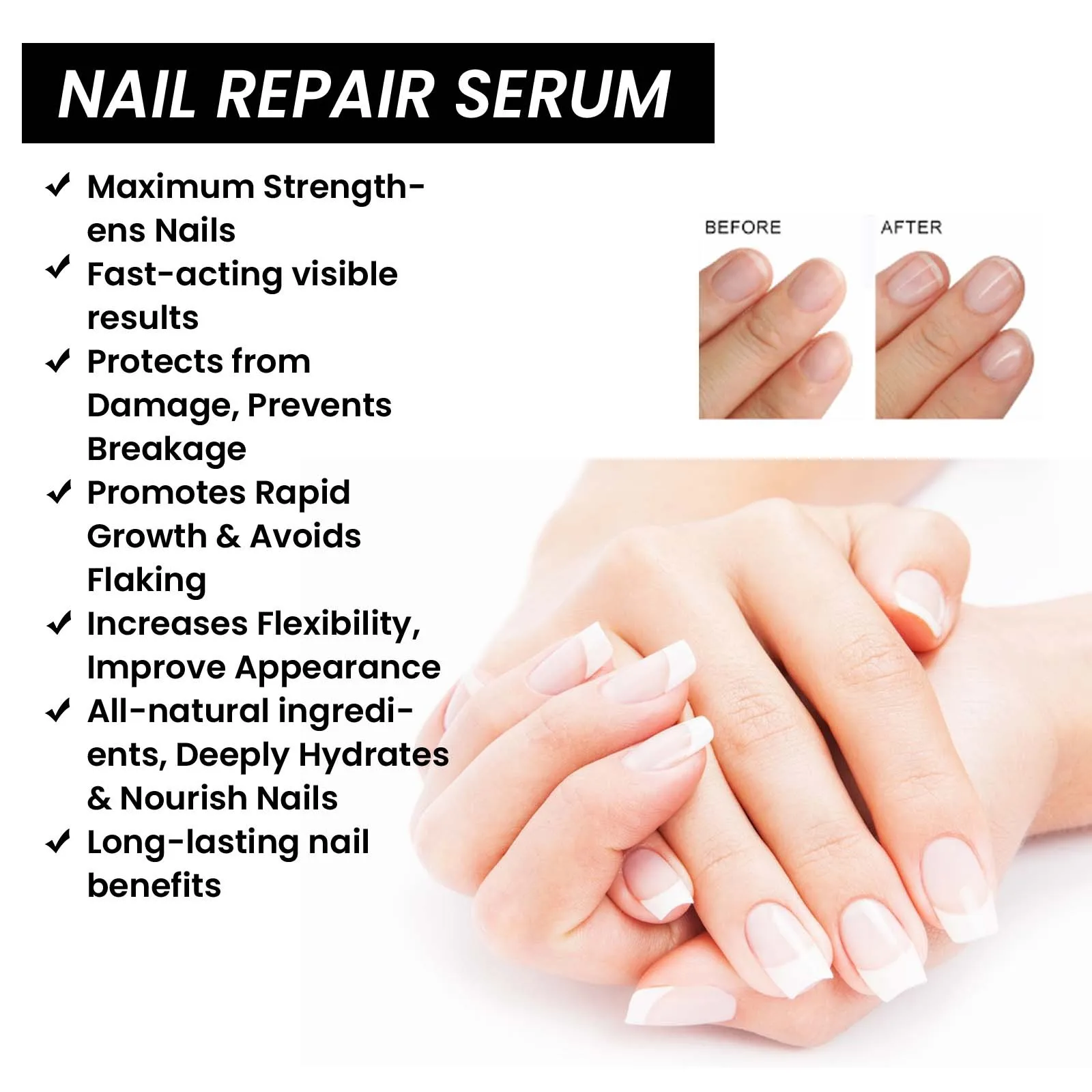 Nail Repair Serum Pro Brightening Nails Thickening Nails Toe Gray Nail Care,nail Restore & Renew, 30ml