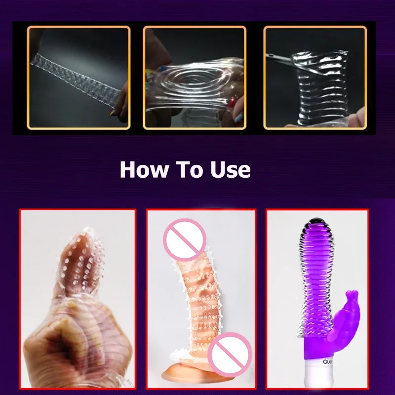 Silicon Reusable Condom Penis Extender Sleeve For Men Dildo Sheath Crystal Condoms Delay Ejaculation Sex Toys Intimate Goods image 6
