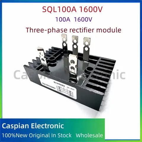 100A 1600V Three Phase Diode Bridge Rectifier AC to DC Generator Voltage Regulator Parts SQL100A-16 Module SQL100A