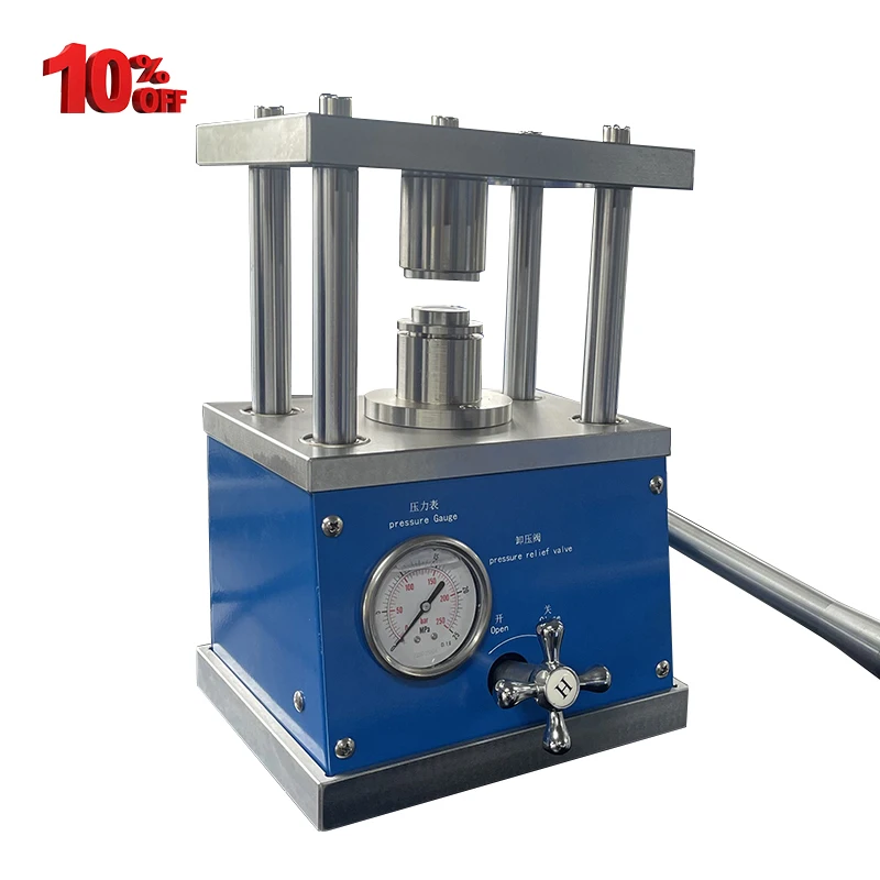 

Laboratory CR20XX Lithium Battery Case Crimping Machine Manual Hydraulic Sealer Equipment for Button Coin Cell Sealing
