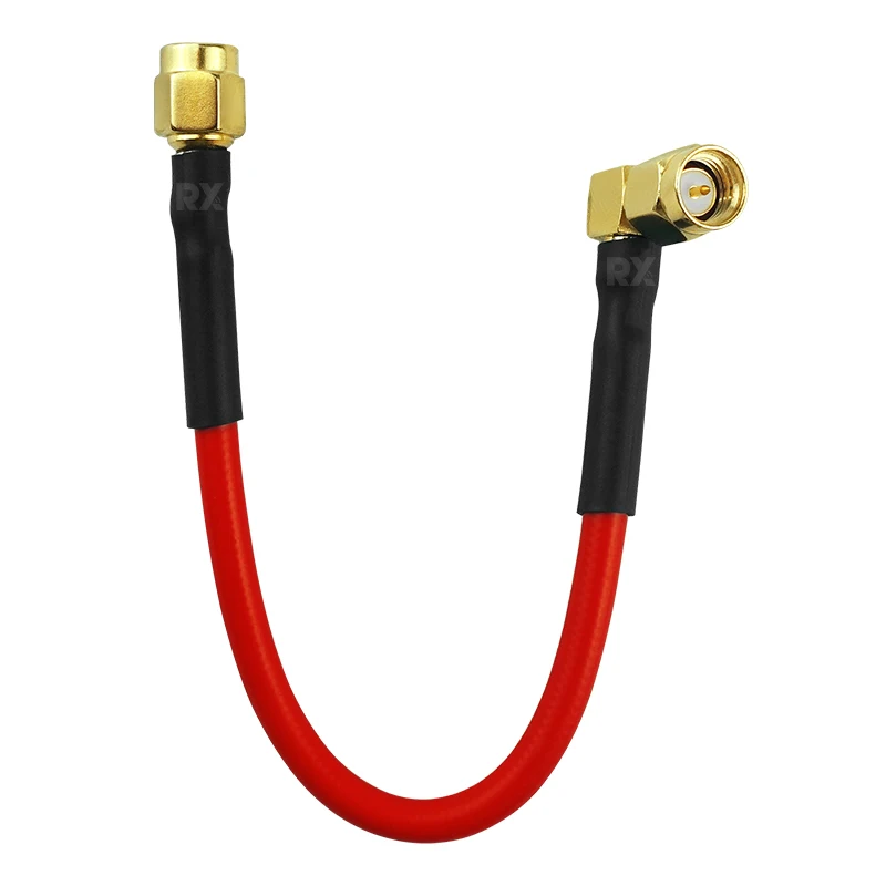 Pin macho SMA a macho doblado SMA, cable adaptador RG402 RF, impermeable, chapado en plata