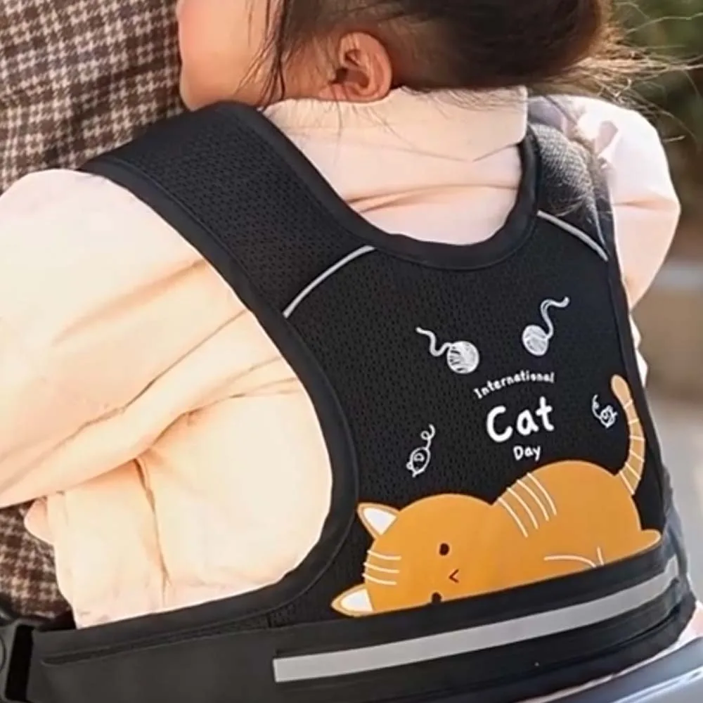 

Composite Sponge Motorcycle Seat Vest Strap Adjustable Sturdy Safety Seat Harness Polyester Convenient Chest Safe Belt Daily