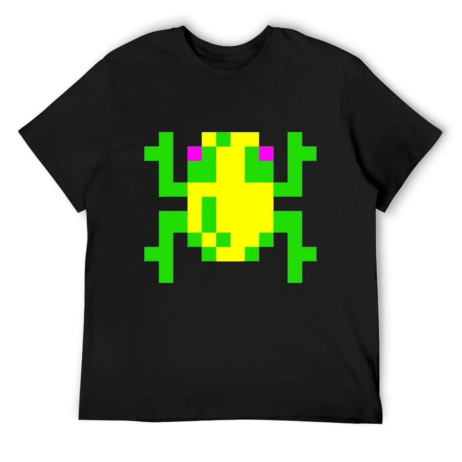 Frogger Classic Arcade Game 80s T-Shirt cotton graphic tees oversized men clothing