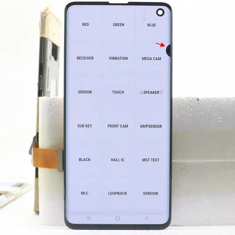 SUPER AMOLED For Samsung S10 SM-G973 G973B G973U LCD Display Touch Screen With Defect Digitizer Assembly Replacement