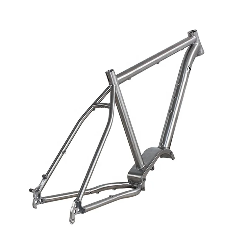 Titanium Electric Belt Drive Frame with Bafang g510 m600 m800 m820 Mid Drive Bicycle Frame