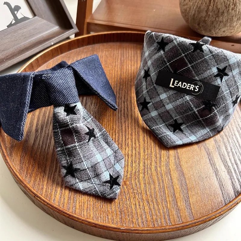 

European Gentleman-Style Vintage-Style Pet Scarf Handkerchief Popular On Instagram Dogs Cats Bow Tie Collar