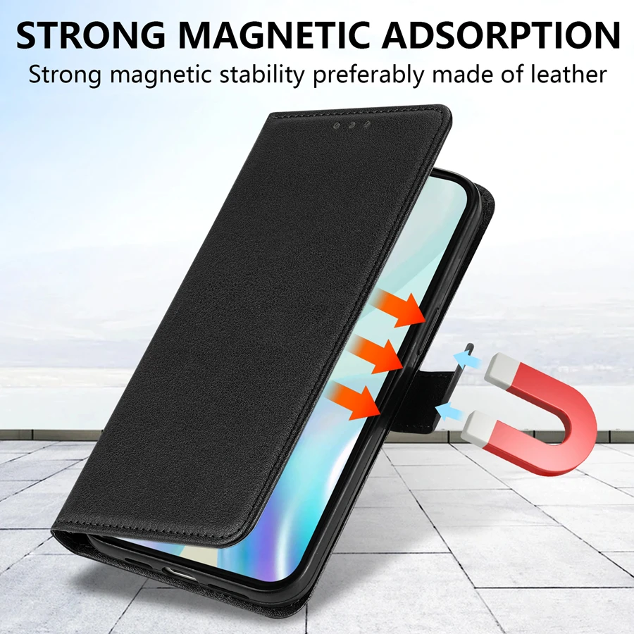 Wallet With Card Slot Photo Frame Stand Magnetic Flip Leather Case For iPhone 16 Pro Max 15 Plus 14 13 12 11 Anti-fall Cover