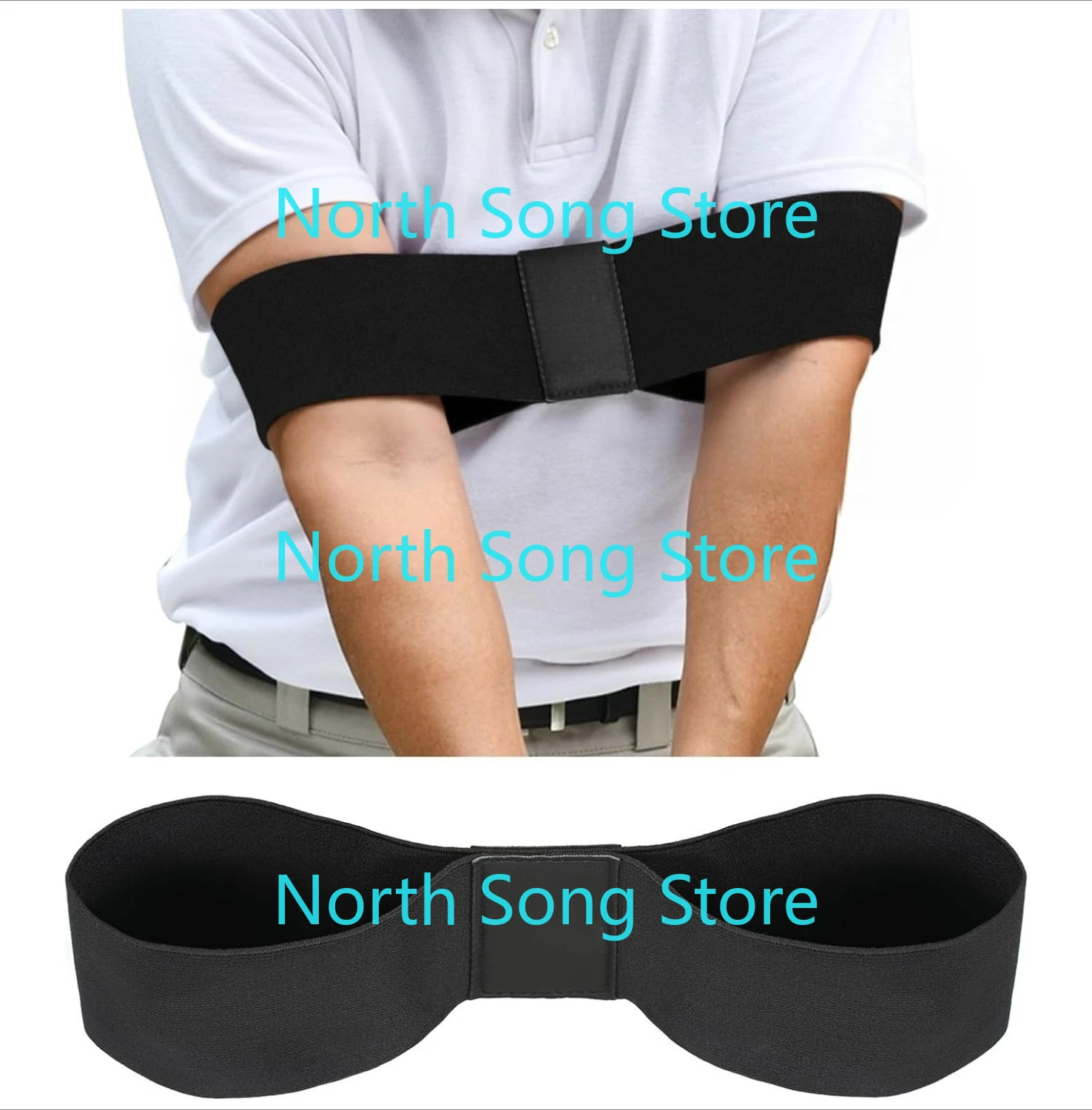 

Пособие для тренировки свинга в гольфе, корректирующая повязка на руку для памяти и подключения мышц, тренажер для гольфа для правой и левой руки игроков