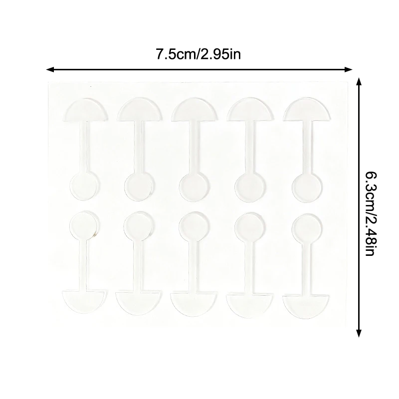 50Pcs Nose Shaper Shrinking Nose Wing Stickers Transparent Invisible Nose Shrink Patch Special Narrow Nose Strips Face Care Tool