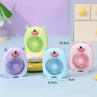 Summer Cool Hot Selling New Cute Handheld Cartoon Fan Handheld Mini Silent USB Charging Portable Student Fan