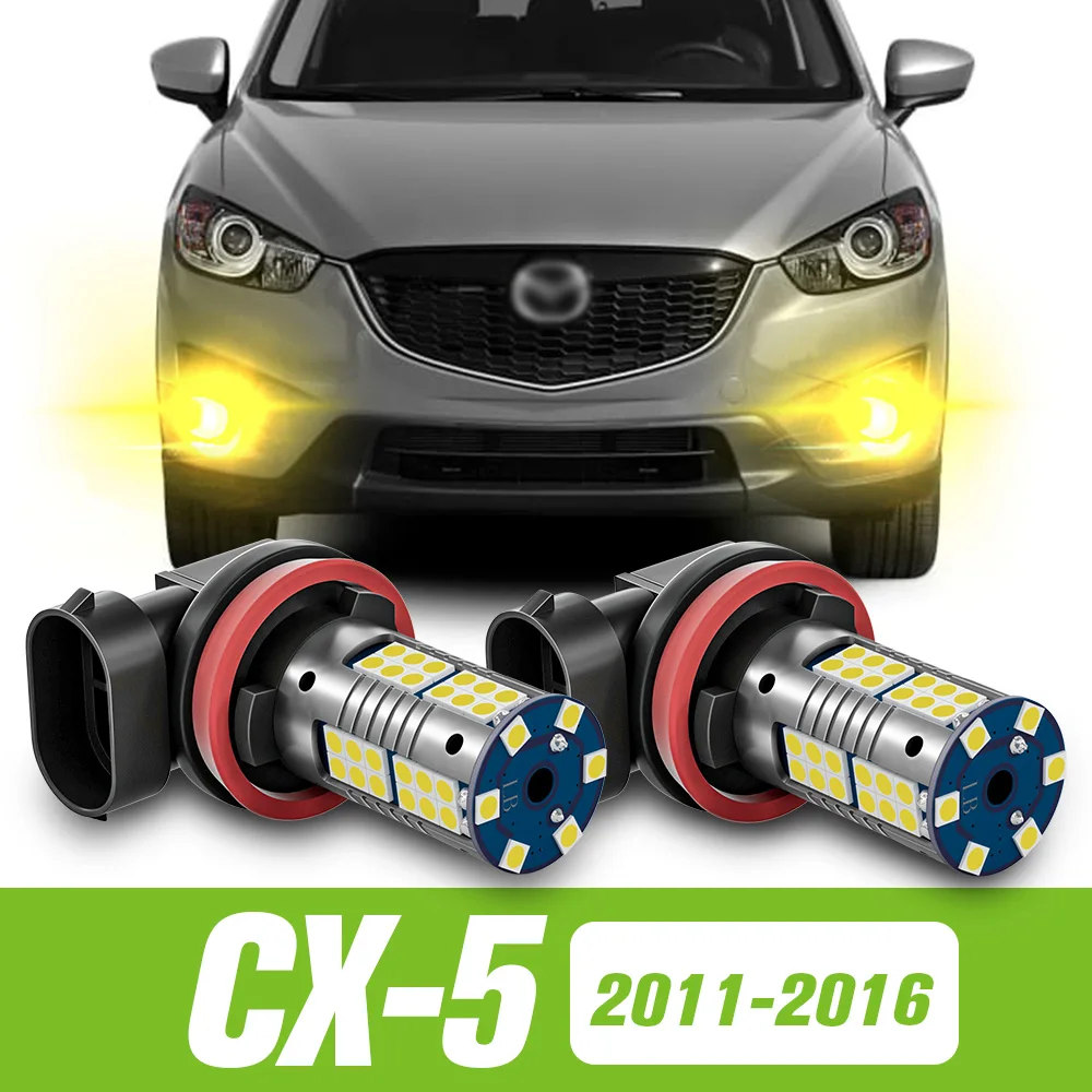 

2pcs For Mazda CX-5 CX 5 CX5 KE GH 2011-2016 LED Fog Light 2012 2013 2014 2015 Accessories