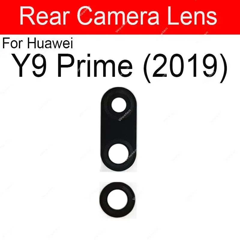 Rear Camera Lens Cover For Huawei Y9 Prime 2019 STK-L21 L22 LX3 Back Camera Lens Glass and Frame Cover with Sticker Parts