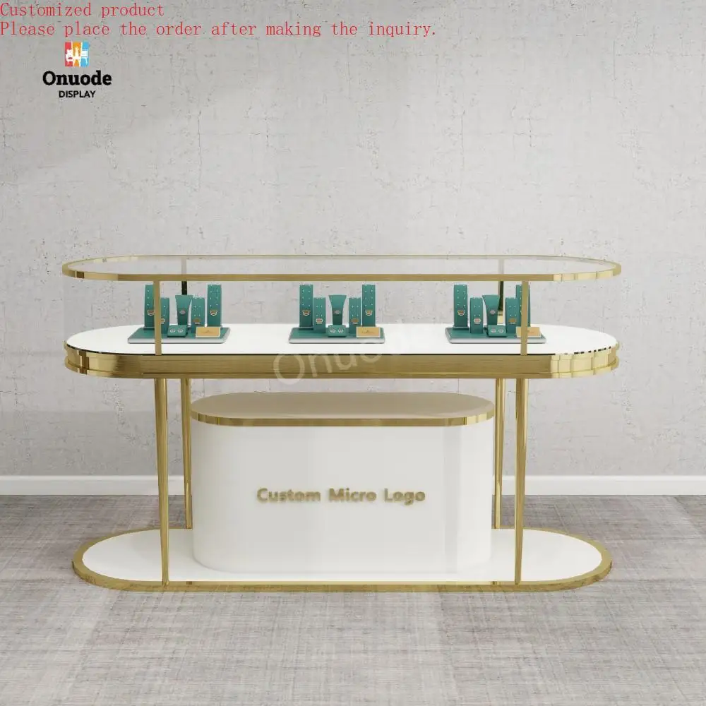 

Custom.Custom High Quality Modern Glass Cabinet Jewelry Display Showcase for Shop Interiors