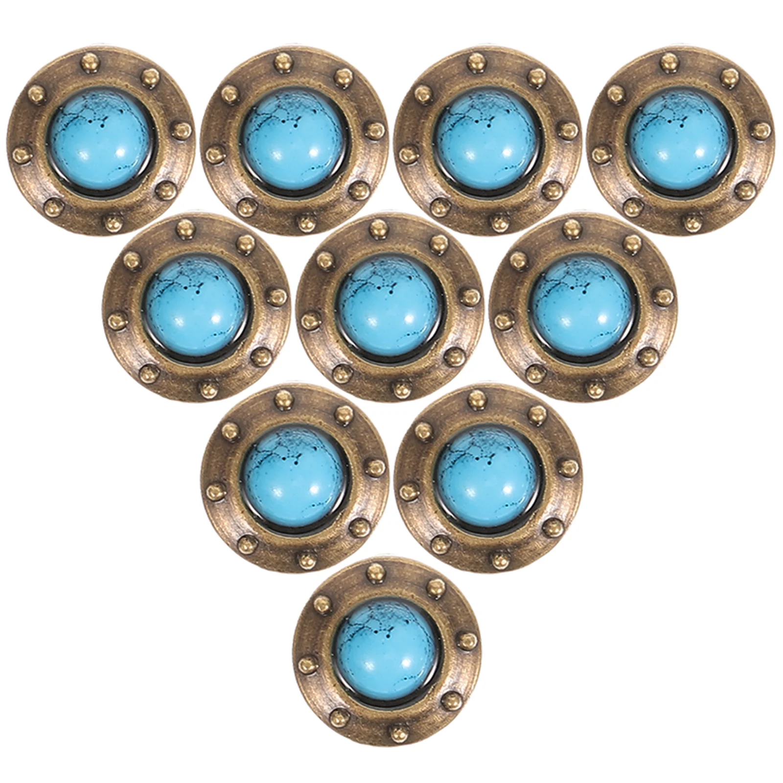 10Pcs Vintage Bag Buckle Retro DIY Rivets Durable Concho Buttons For Pants For Pants DIY Supply