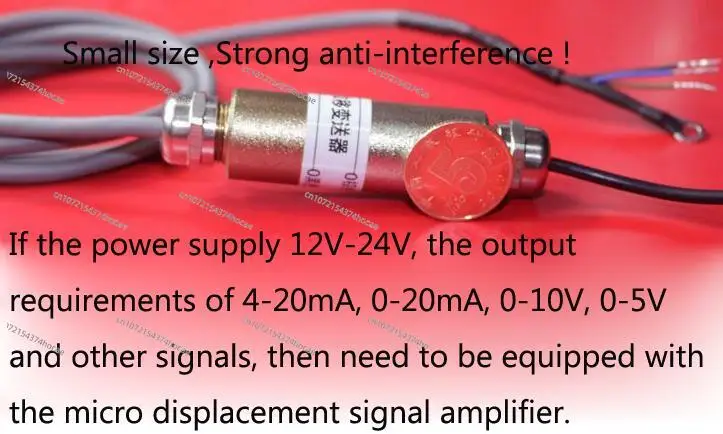 PM11 11MM Diameter  Micrometer Precision Displacement sensor. Transducer For Micron detection.Miniature Spring Reset sensor.