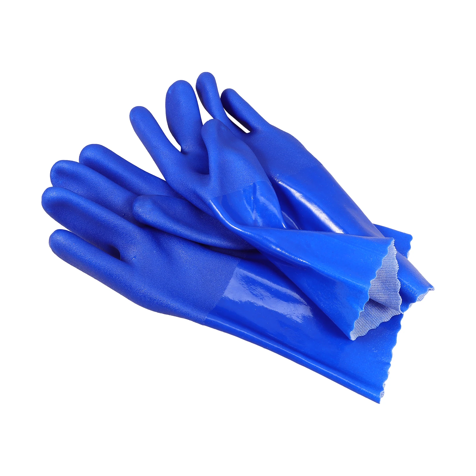 

Pvc Oil Resistant Gloves Non Slip Protective Working Outdoor Mens Thickened Material Splashproof Worker Gloves