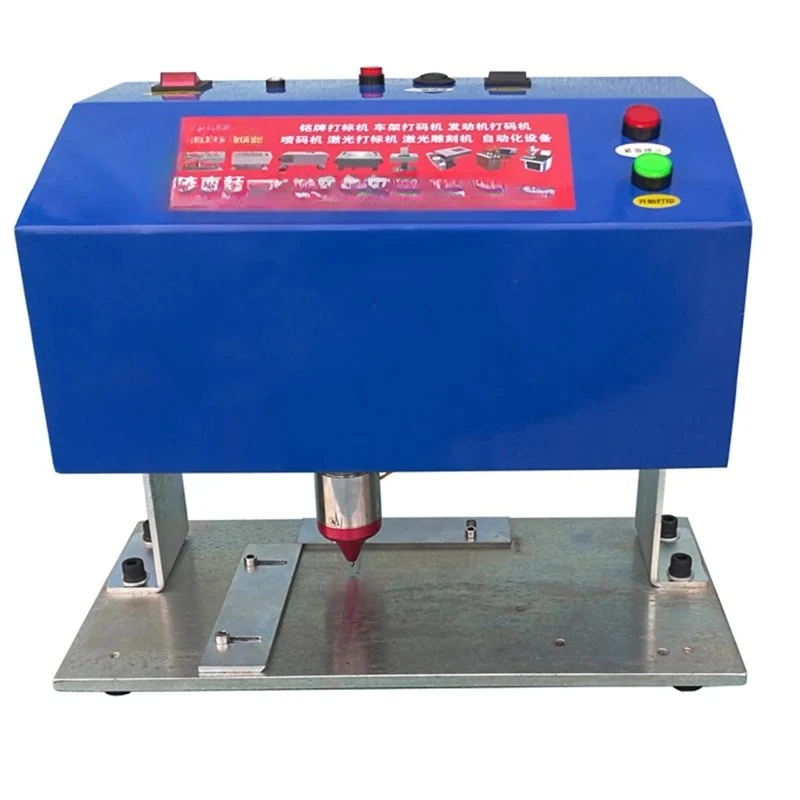 Three-axis rotary coding machine Pneumatic metal/plastic nameplate/date/VIN number Dot needle marking Engraving marking machine