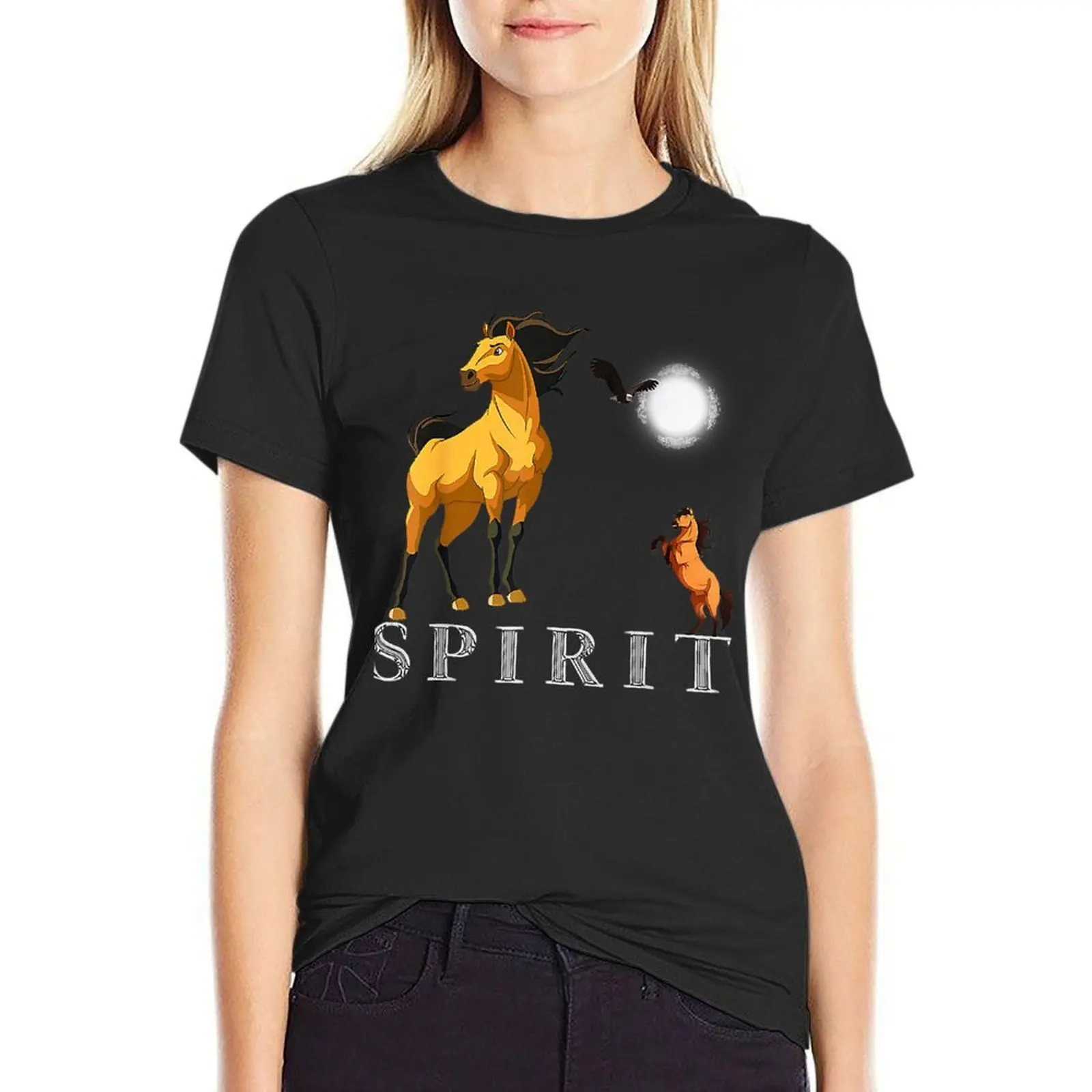 Spirits Stallions of the Cimarrons T-Shirt Female clothing tees Woman fashion