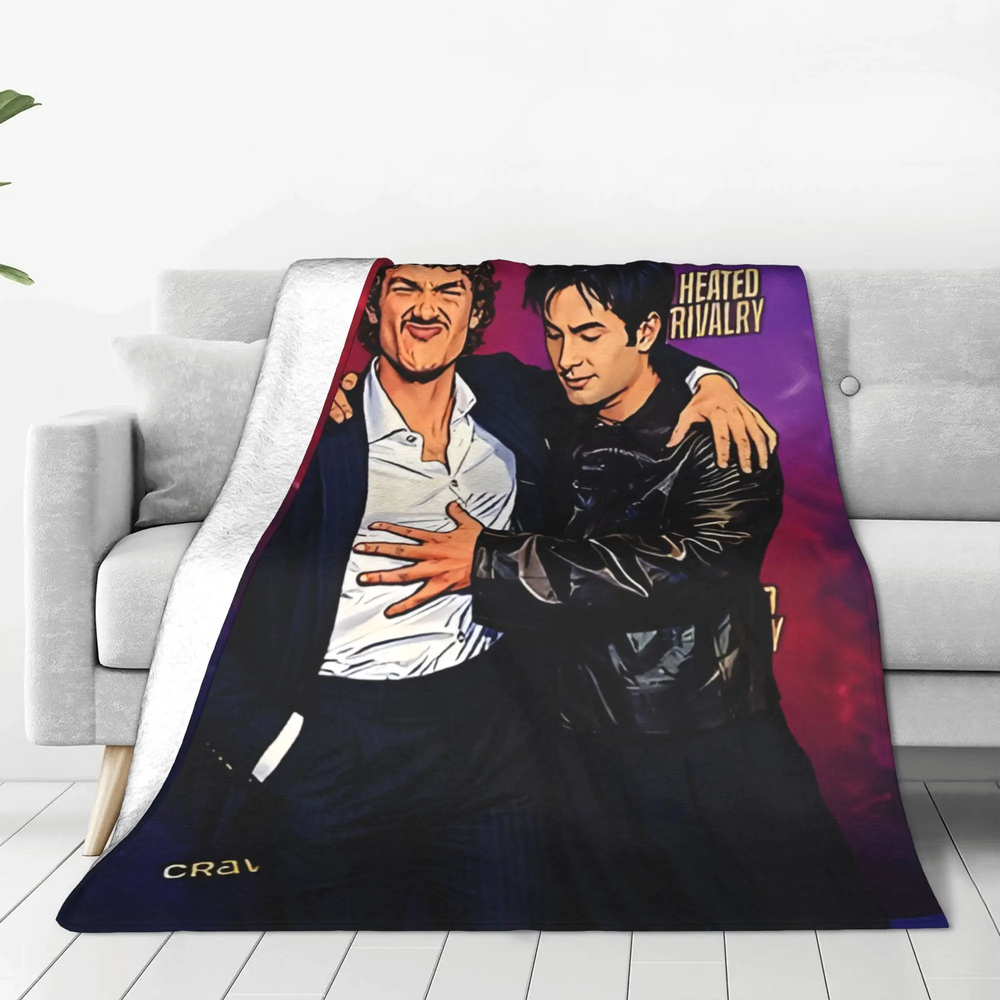 Heated Rivalry  Blanket Autumn/Winter Heated Rivalry  Breathable Ultra-Soft Throw Blankets For Sofa Outdoor  Plush Thin Quilt