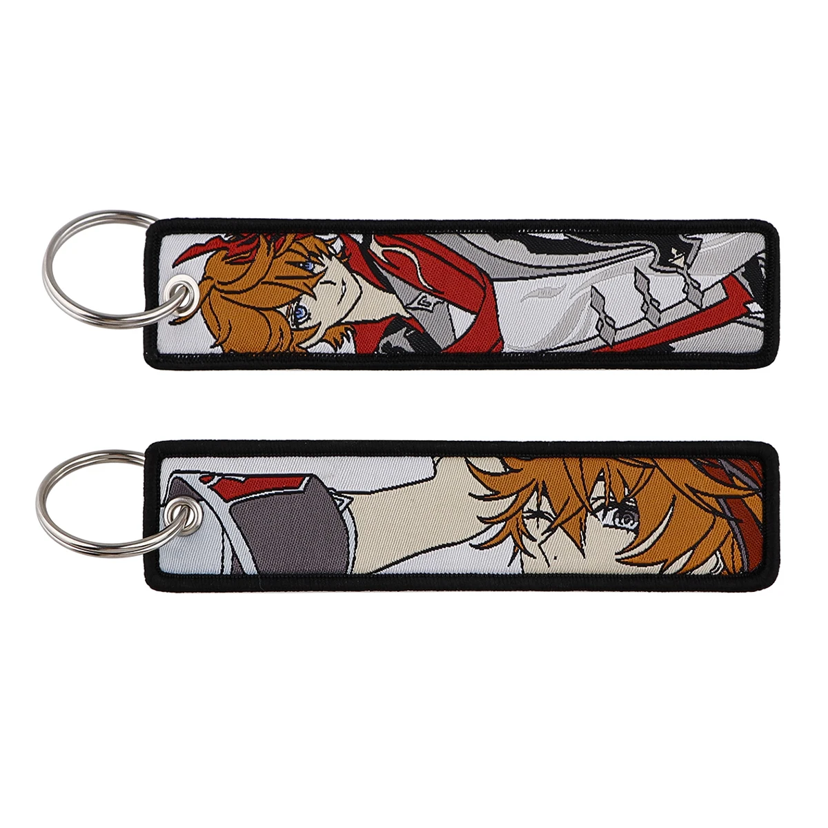 Genshin Impact Game Venti Kazuha Keychain for Motorcycles Anime Key Fobs Holder Key Ring Fashion Key Tag Accessories Gifts