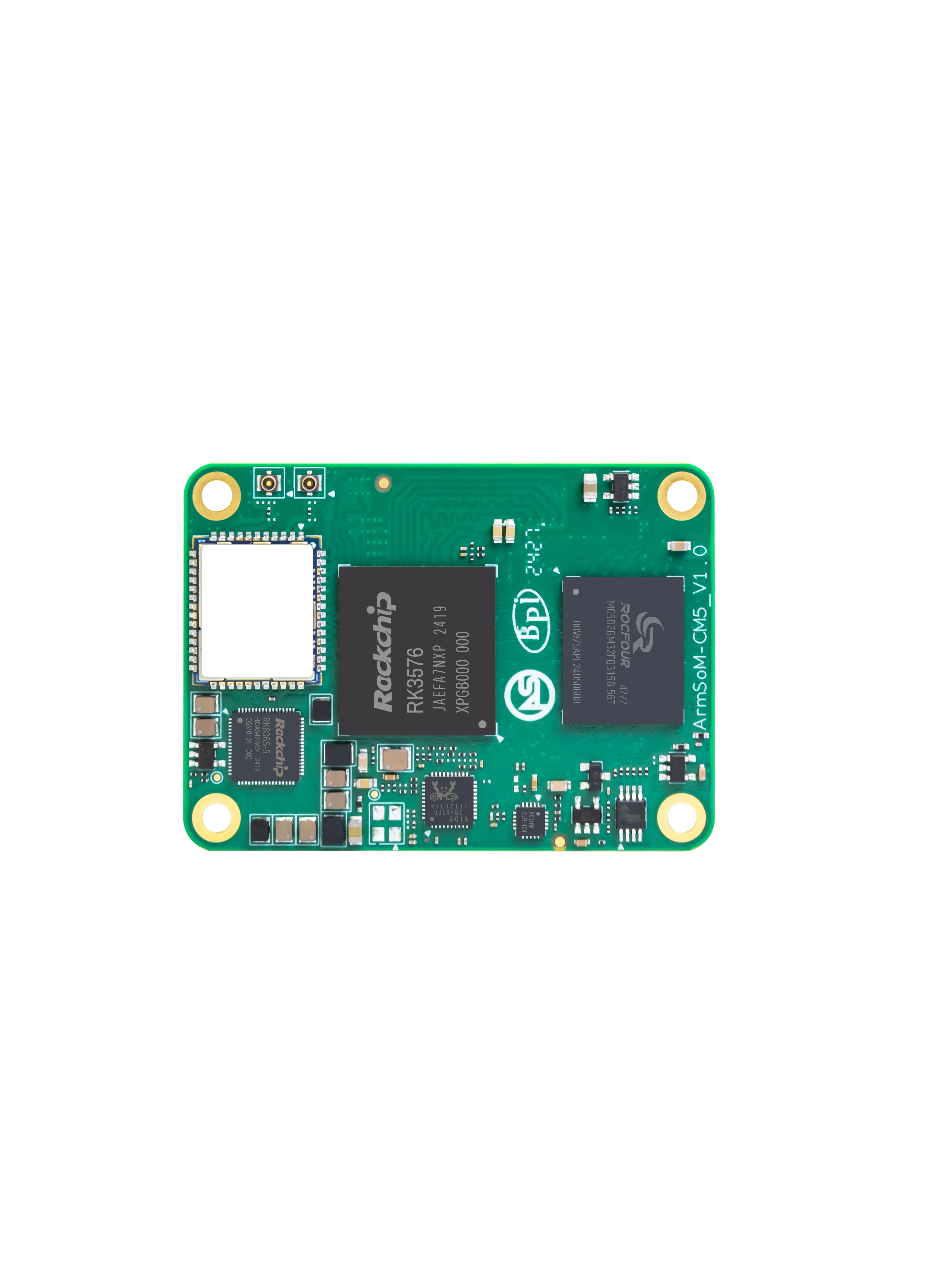ArmSoM-CM5 Development Board,Rockchip RK3576, 4GB RAM, 32GB eMMC, LPDDR5, WiFi, Bluetooth— Raspberry Pi CM4 Replacement