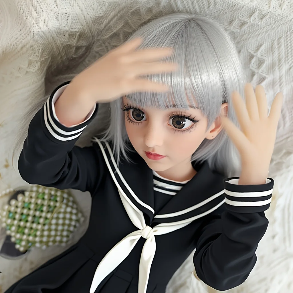 Kerstcadeau deal】80 cm grote schattige BJD-pop - beste keuze voor verjaardagscadeau, verzamelbare anime-figuur met beweegbare gewrichten, Lowe