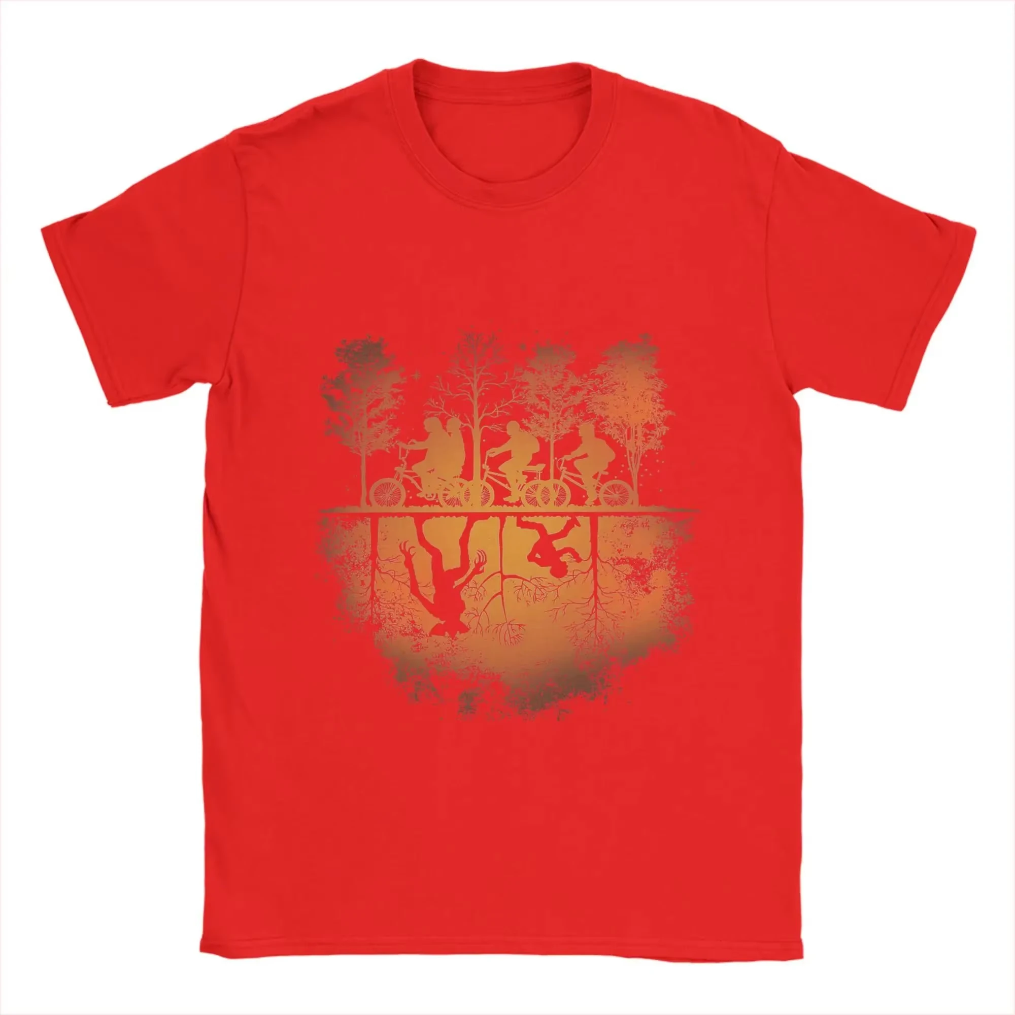2026 new Funny Short Sleeve Men Stranger Hawkins Party Ride T Shirt Print Cotton Clothes Round Collar Tee Shirt Unique T-Shirts