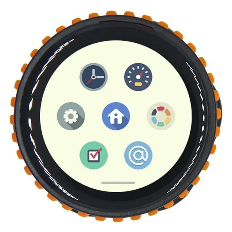 AT82-Rotary Encoder T-Encoder-Pro Wireless Module With 1.2 Inch AMOLED Touch Display(Orange Border) Development Board