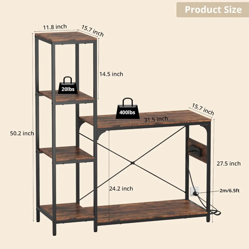 حامل خزان الأسماك سعة 20-29 جالونًا مع مخرج طاقة، حامل حوض السمك الخشبي مع أرفف لتخزين ملحقات خزان الأسماك، ثقيل