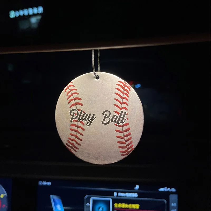 Baseball Enthusiasts Arctic Ice Scent (Refreshing/Summer Style) Car Fragrance Tablets, Wardrobe Air Freshener, Perfume, Rearview Mirror Decoration, Car Interior Pendant, Natural Scent Air Purifier, Anime Cartoon Toilet Fragrance Sachet, Living Room Office Room Bedside Hanging Ornament