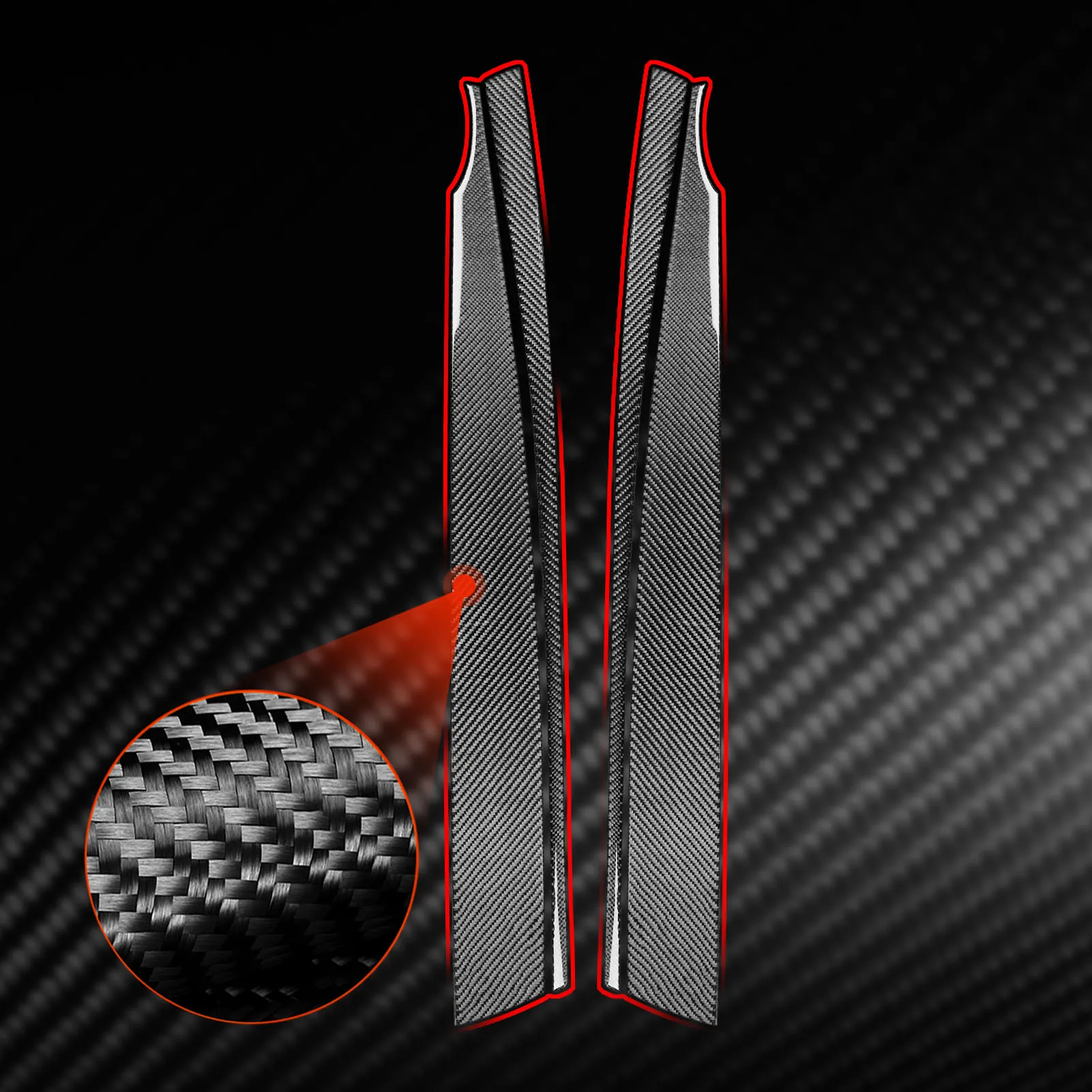 For BMW Z4 E85 2003-2008 Carbon Fiber Inside Door Upper Panel Trim Cover Car Accessories Interior Decorative Sticker - view 6
