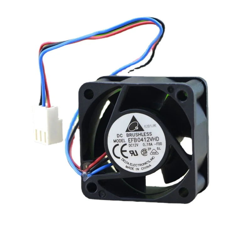 SSEA New Fan For Delta EFB0412VHD Server Fan Switches 4020 12V 0.18A Cooling Fan 40x40x20mm