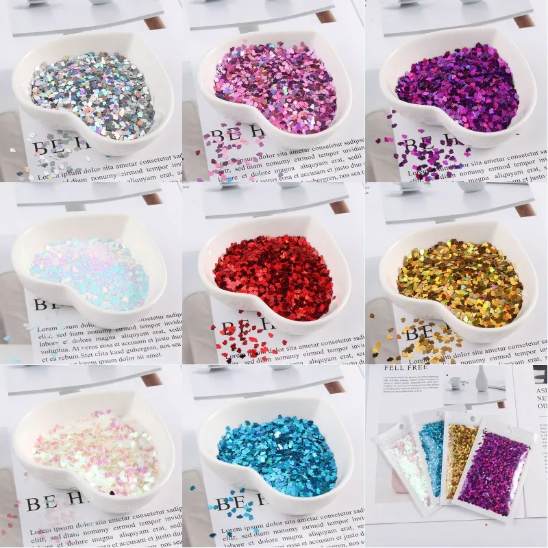 10g/Bag 3mm Ultrathin Cloud Shape Nails Glitter Sequins Art Decoration Paillettes Body Nail DIY Craft Lentejuelas Accessories