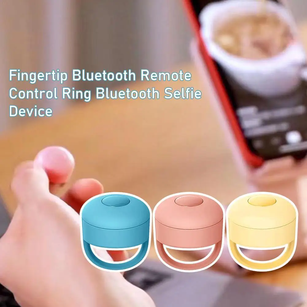 Bluetooth-compatible Fingertip Video Controller Short Video Page Flipping Browsing Mobile Phone Remote Control Device