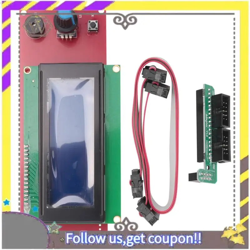 

AU33-Smart Display Controller Ramps 1,4 2004, ЖК-контроллер с адаптером, подходит для адаптера Reprap для 3D-принтера