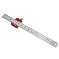 12 Inch  Line Scribe Ruler 45 90 Degree Adjustable Stainless Steel Woodworking Tool Locator Measuring Ruler by Enjoywood