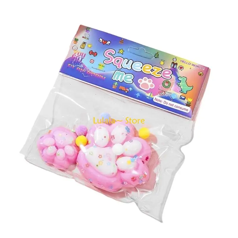 Y4QA Novelty Squeeze Toy Simulation Squeeze Kitten Paws Squeeze Toy for Work School