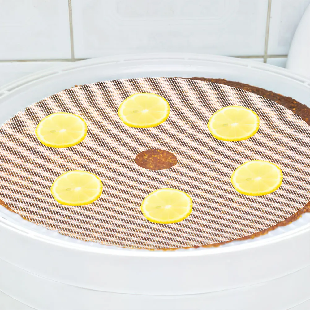 

2 Pcs Dehydrator Trays Silicone Drying Pad Butcher Shop Kitchen Non-stick Round Mat Food Dryer
