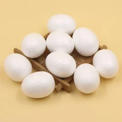 20PCS/lot 4CM White Foam Eggs Modelling Polystyrene Styrofoam Foam Ball Eggs Shape DIY Christmas Party Decorations Kids Gifts
