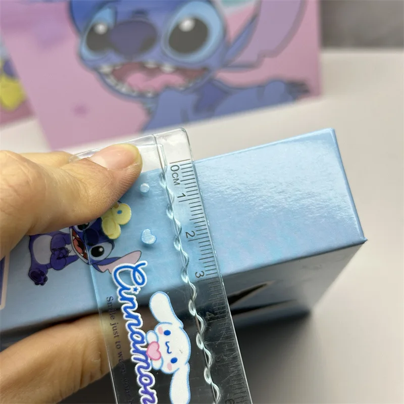 New Disney Stitch Hollow Hard Box Lock Set Interstellar Baby Notebook Combination Children\'S Fun Notebook 4 Random