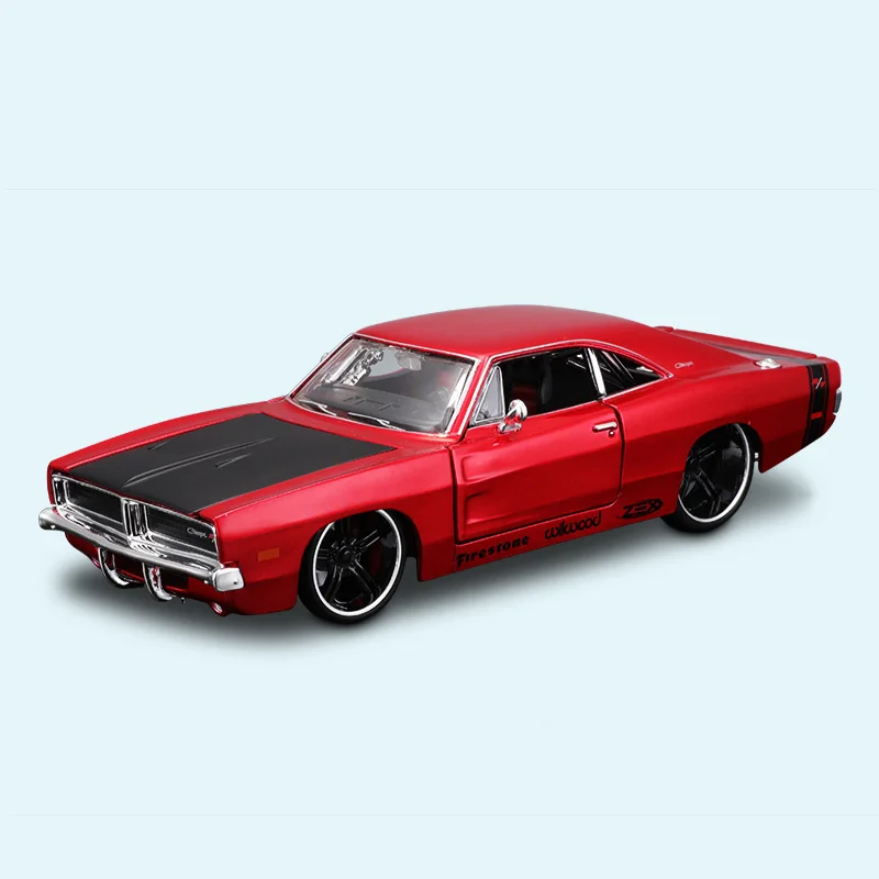 New Product In Stock Maisto 1:24 1970 Dodge Challenger R/T Muscle Car Alloy Miniature Diecast Model Dodge Car Toy Christmas Gift