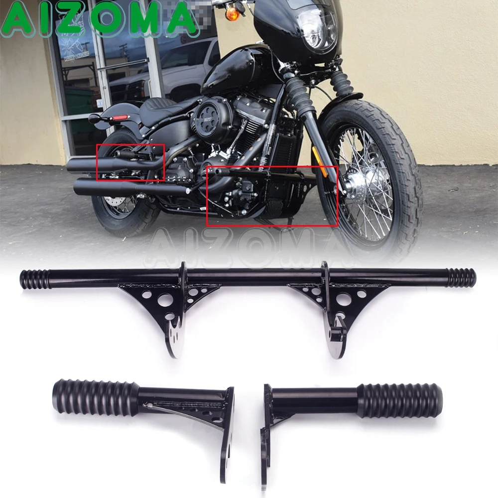 

Motorcycle Engine Guard Highway Foot Peg Crash Bar/Frame Slider For Harley Softail Low Rider FXLR Street Bob FXBB FLSL FXST 18+