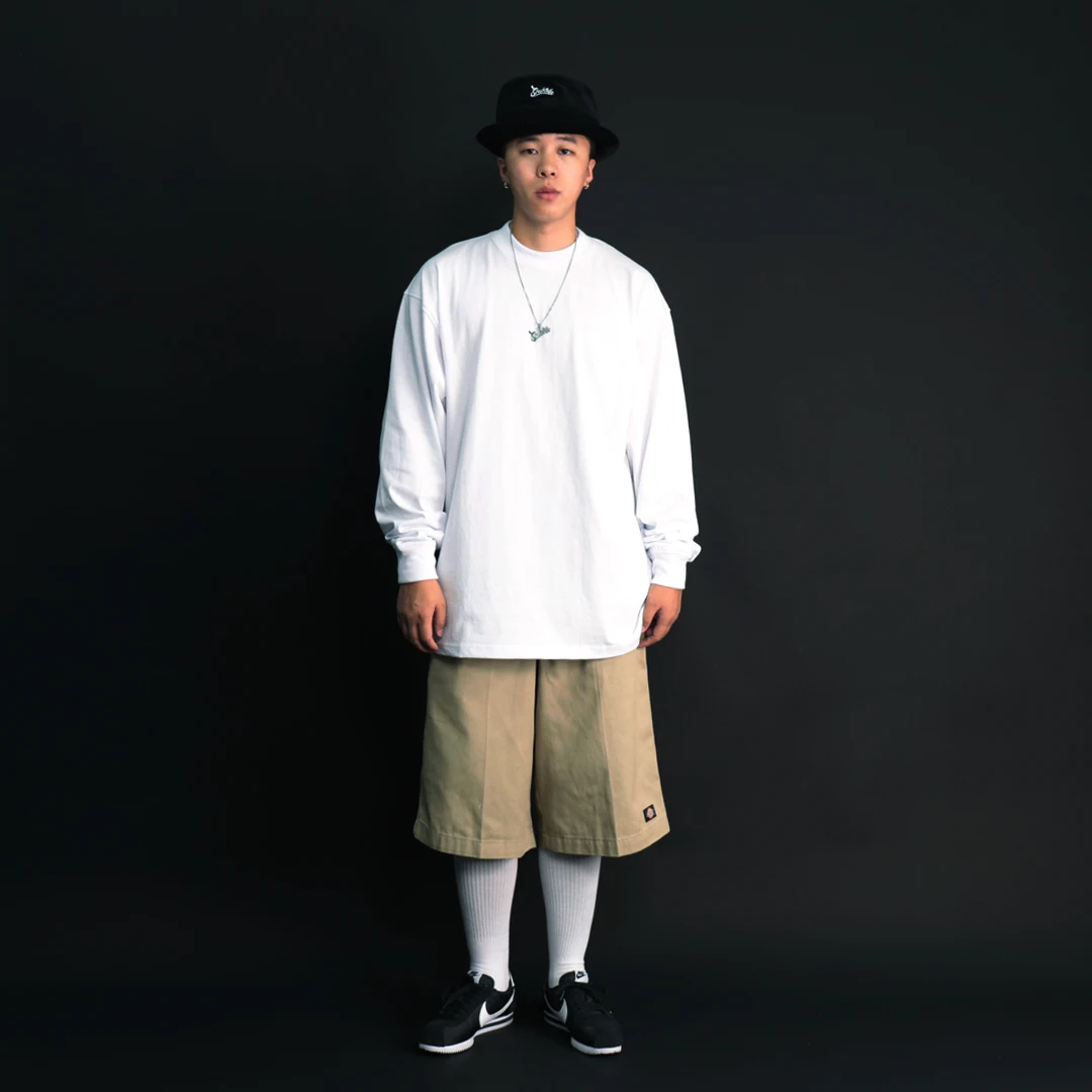 Original SOULSTYLE HipHop BBOY Street Dance Rap Loose Fit round Neck Long Sleeve T-Shirt Cotton Youth Fashion All Seasons