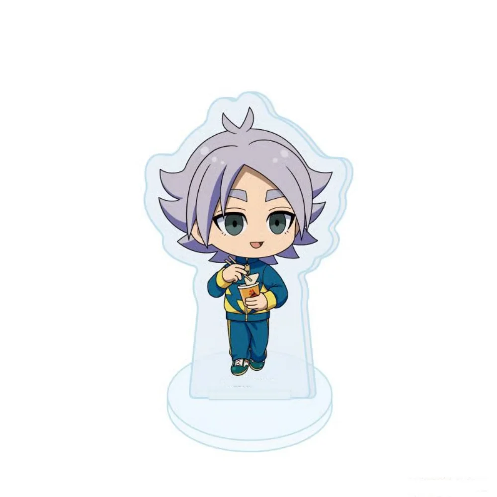 Inazuma Eleven Acrylic Stand Keychain 2026 New Q Version Cute Food Time Endou Fubuki Kazemaru Hiroto Gouenji Desktop Decor